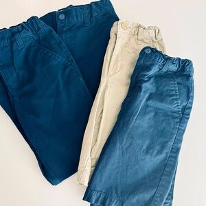 Navy & Khaki Uniform Kids Bottoms